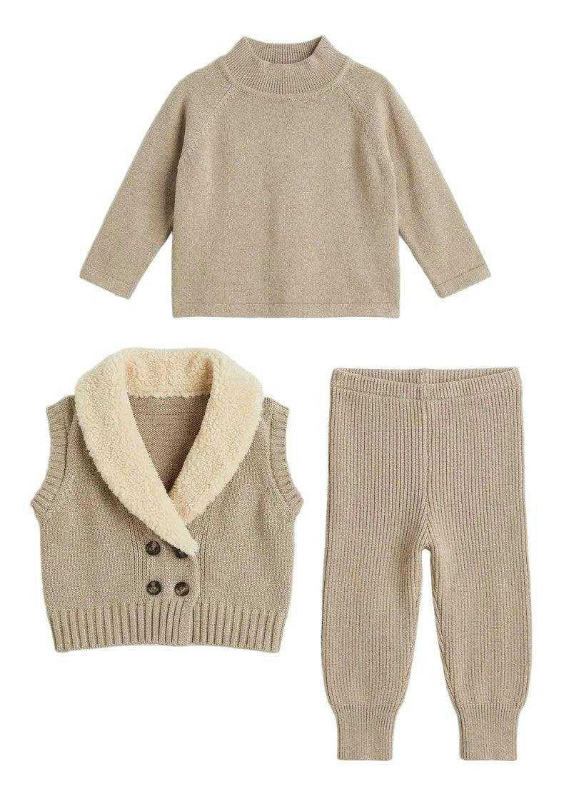 Shawl Collar Vest Set