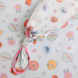 Newborn Knotted Gown - Sesame Street Retro Floral