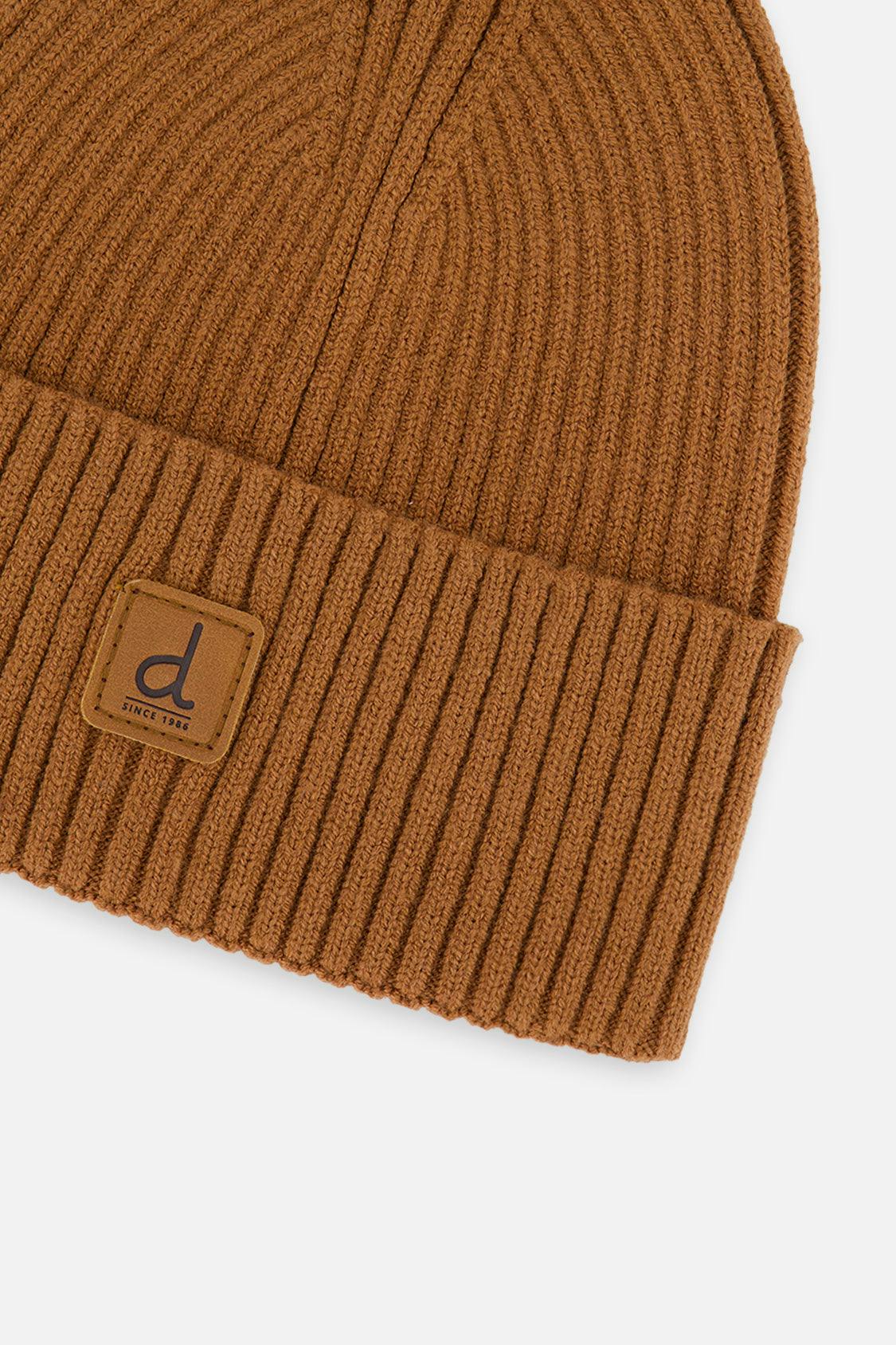 Ribbed Knit Hat Brown Sugar