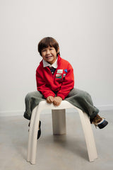 Cloudy Fleece Sweatshirt Chinese Red