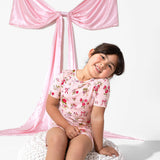 Bows & Blooms Bamboo Kids Pajama Short Set