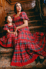 Mini Rosario Dress in Christmas Cheer Plaid