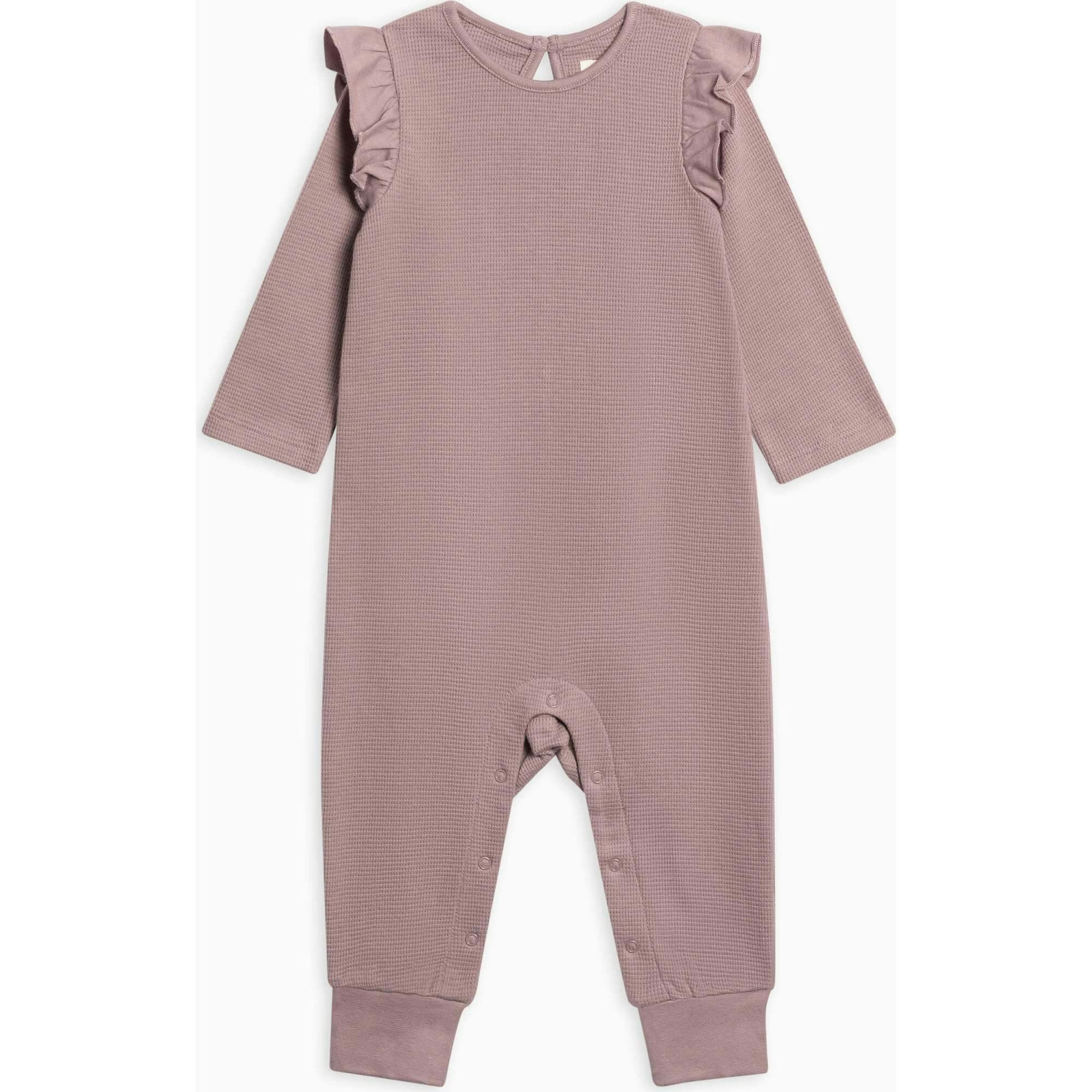 Mila Waffle Knit Flutter Sleeve Romper