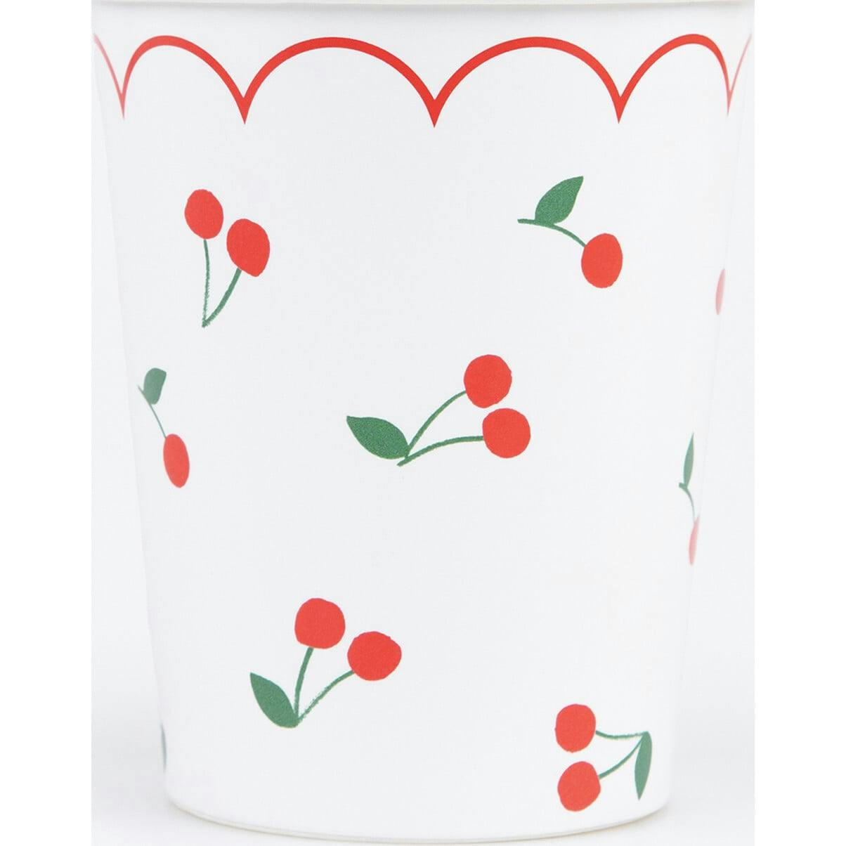 Cherry Pattern Cups