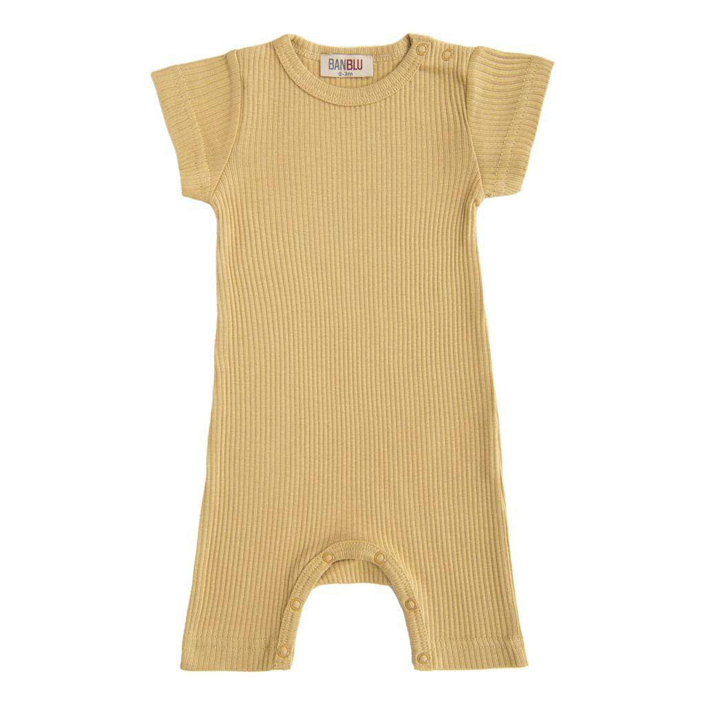 Yellow Biscotti Modal Romper