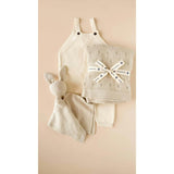 Pique Blanket & Bunny Lovey Gift Set, Birch | Organic Cotton
