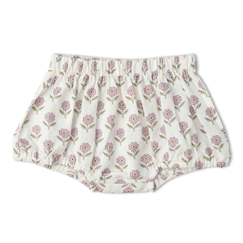 Organic Scalloped Top & Bloomers Set - Lavender