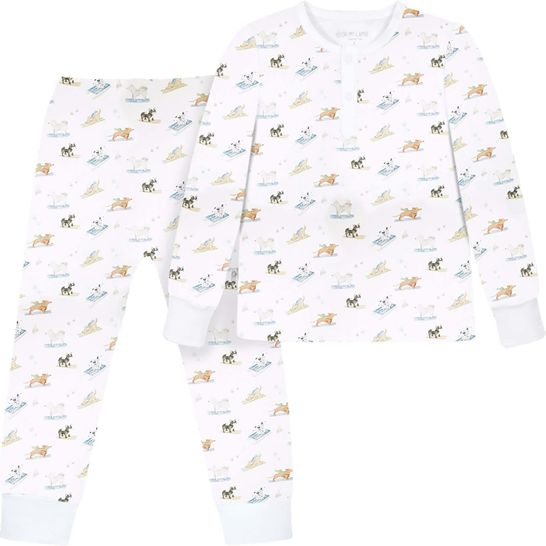 Ski Pups Boy Pima Long Pajama Set