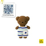 Boris in his handmade Delft Blue Overall