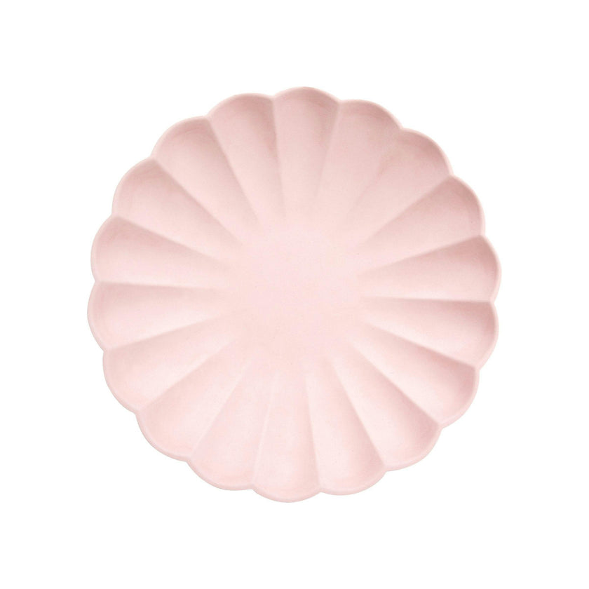 Small Candy Pink Compostable Plates - Big Multipack