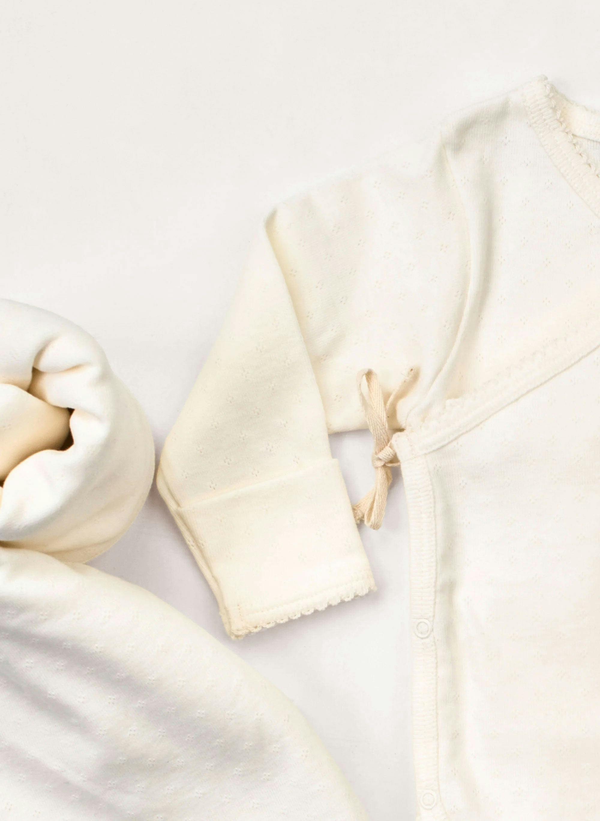 Welcome Baby Organic Pointelle Cotton 5 Piece Set