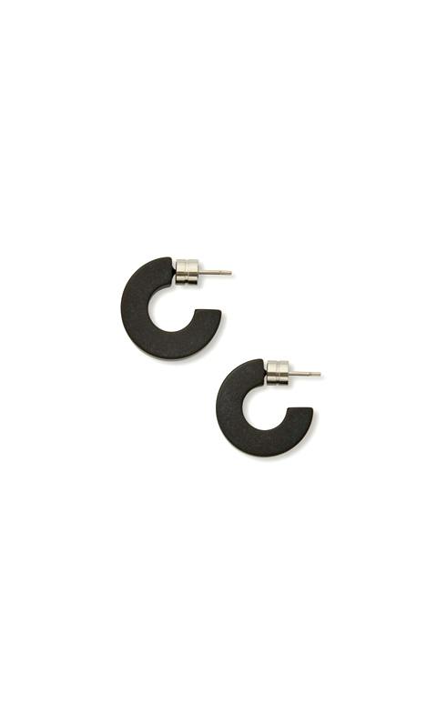 Muse Hoops in Black Matte