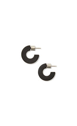 Muse Hoops in Black Matte