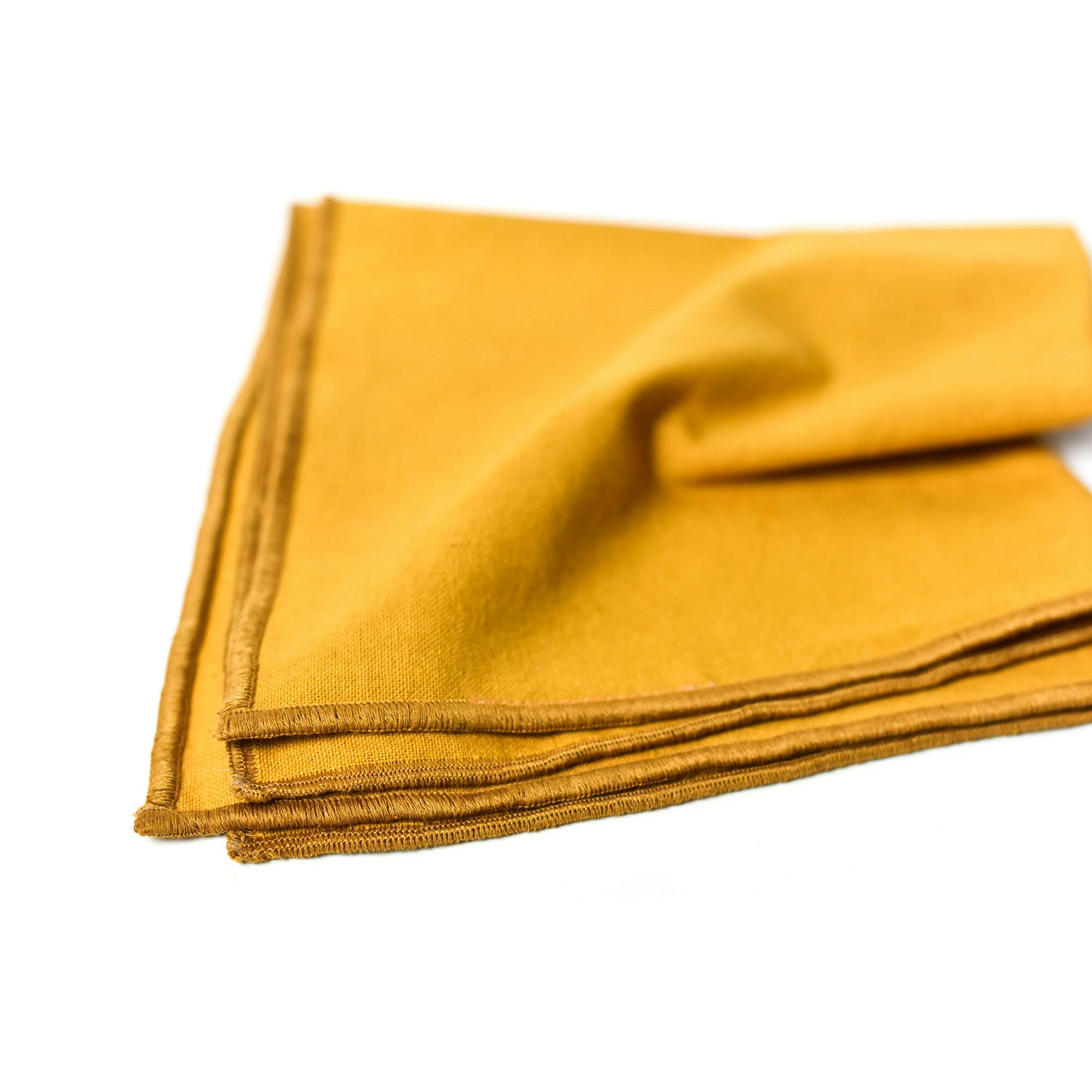 Color Block Brass Napkin
