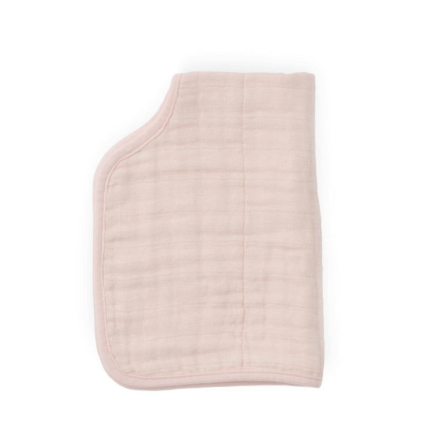 Cotton Muslin Burp Cloth - Light Pink