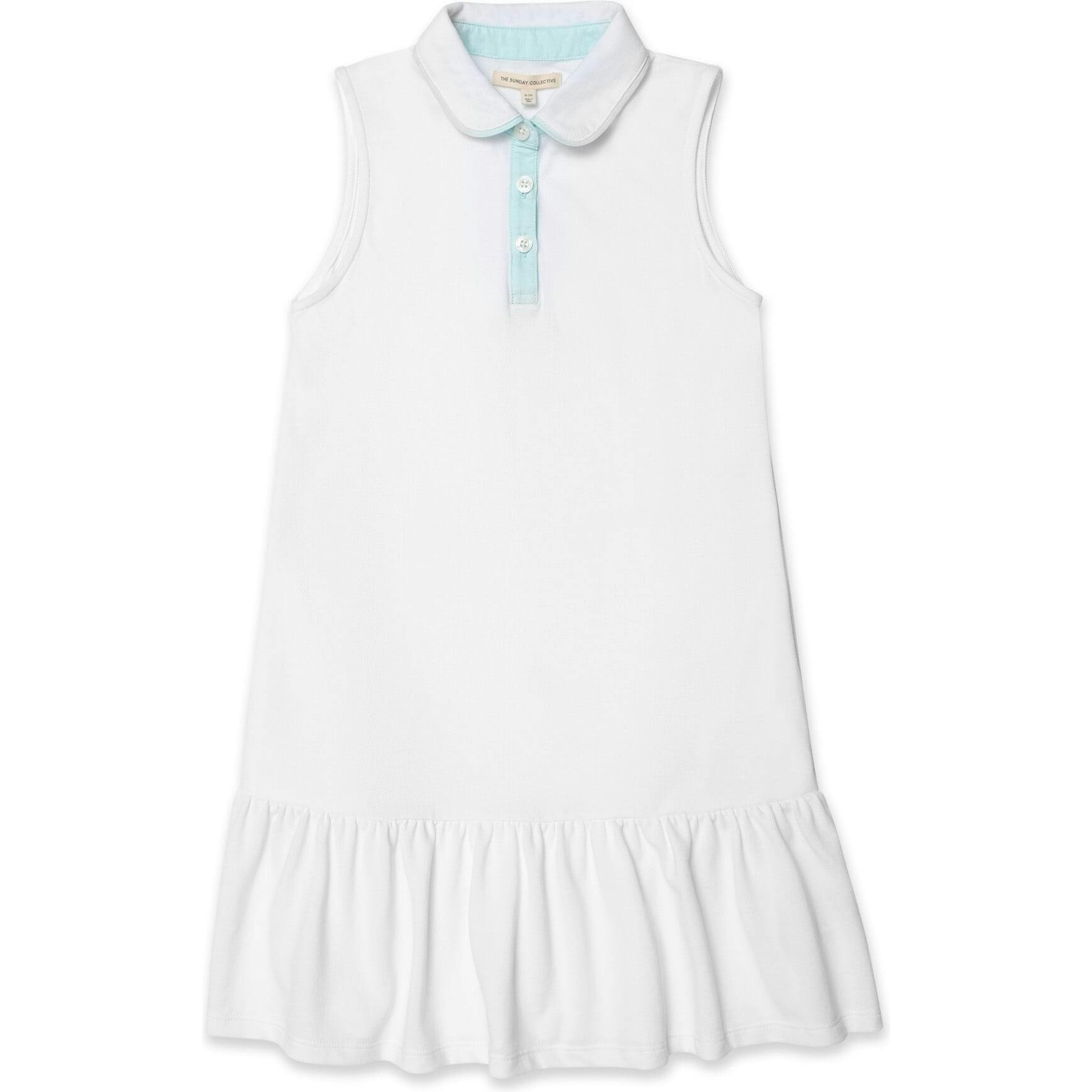 Sleeveless Play Polo Dress in Pastel Trim