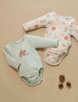 2 Pack Bodysuit Woodland Print