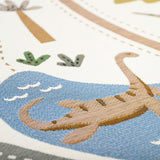 Flat Woven Graphic Print Rectangular Play Rug