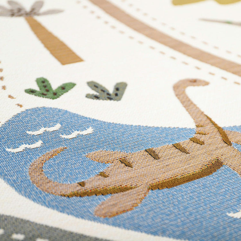 Flat Woven Graphic Print Rectangular Play Rug