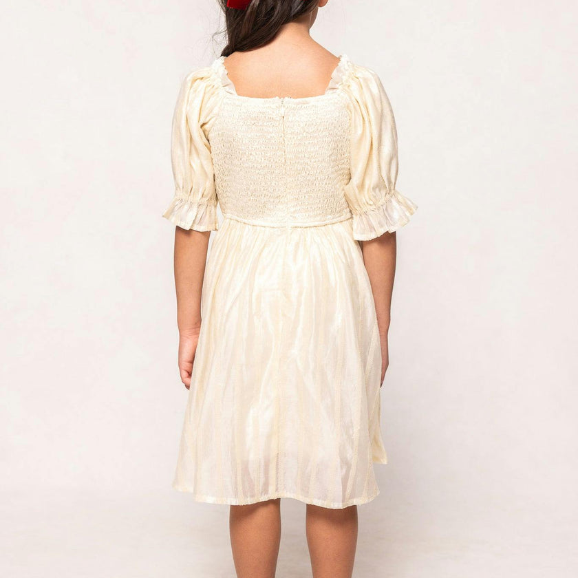 Mini Tindra Dress in Cream Sequin