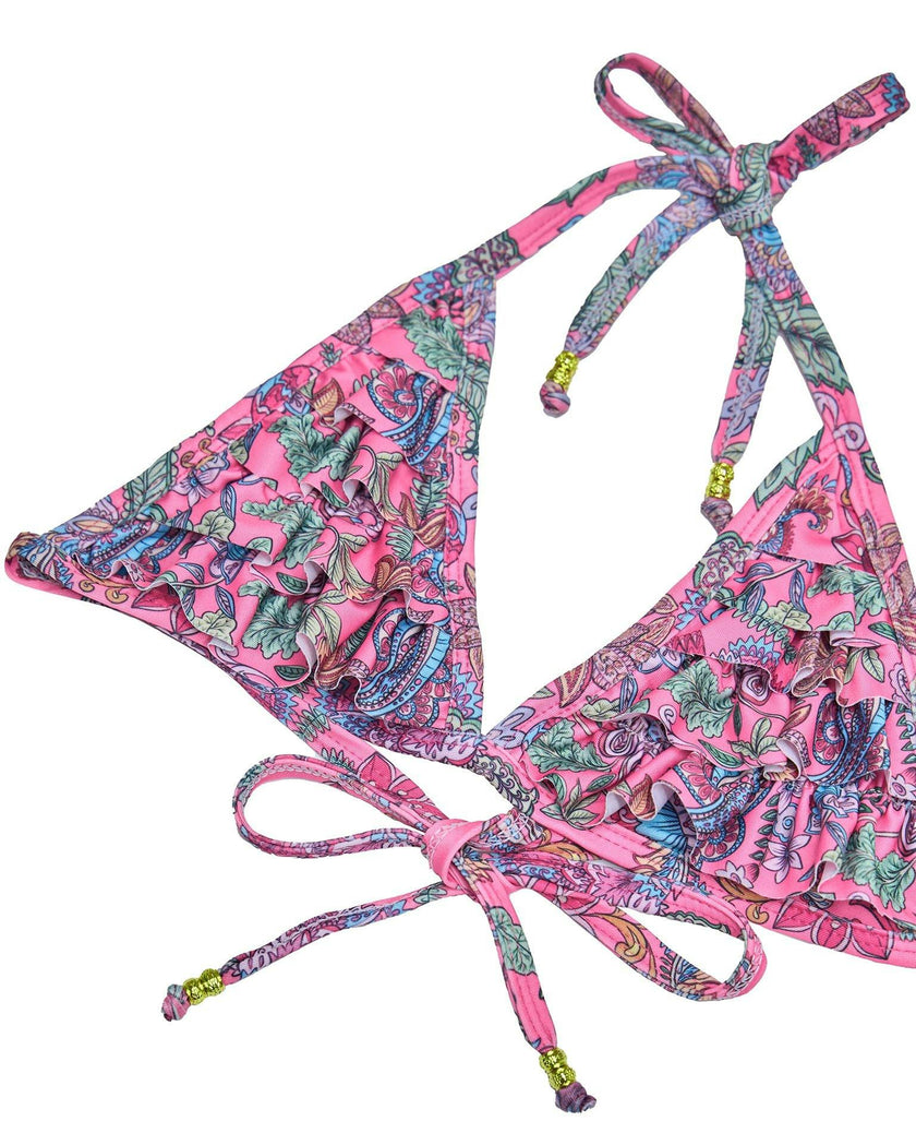Girls Frill Bikini Set – Triangle Top & Frill Detail (Liberty)