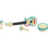 Hape: 4-In-1 Ukulele Set - 4pc Wooden Instrument Playset