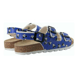 Blue Mickey Print Sandals