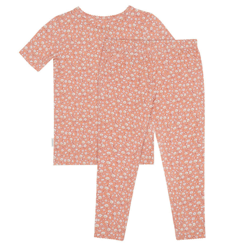 girls melone floral pima pajama set
