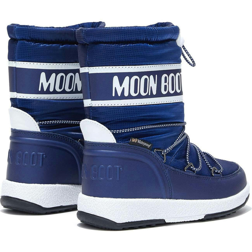 MOON BOOT Sport Junior Blue Ripstop Boots
