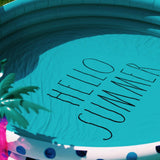 Mini Pool with Aqua Polka Dots