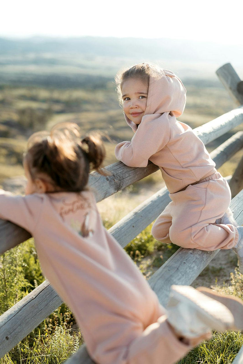 Dusty Rose Ear Hoodie