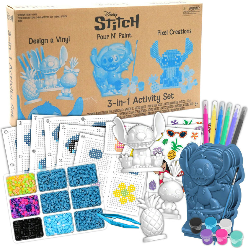 3-In-1 Activity Set: Disney Stitch