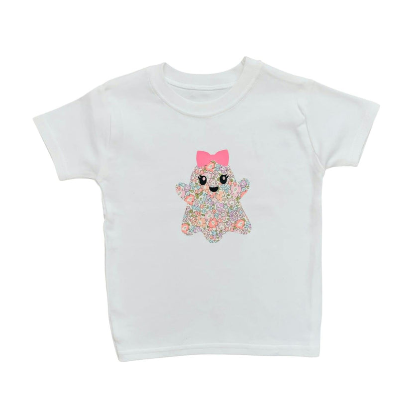 Liberty of London children's ghost design T-shirt short sleeve - white
