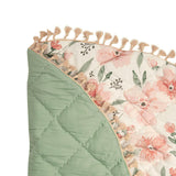 Parker Pink Floral Cotton Quilted Baby Play Mat