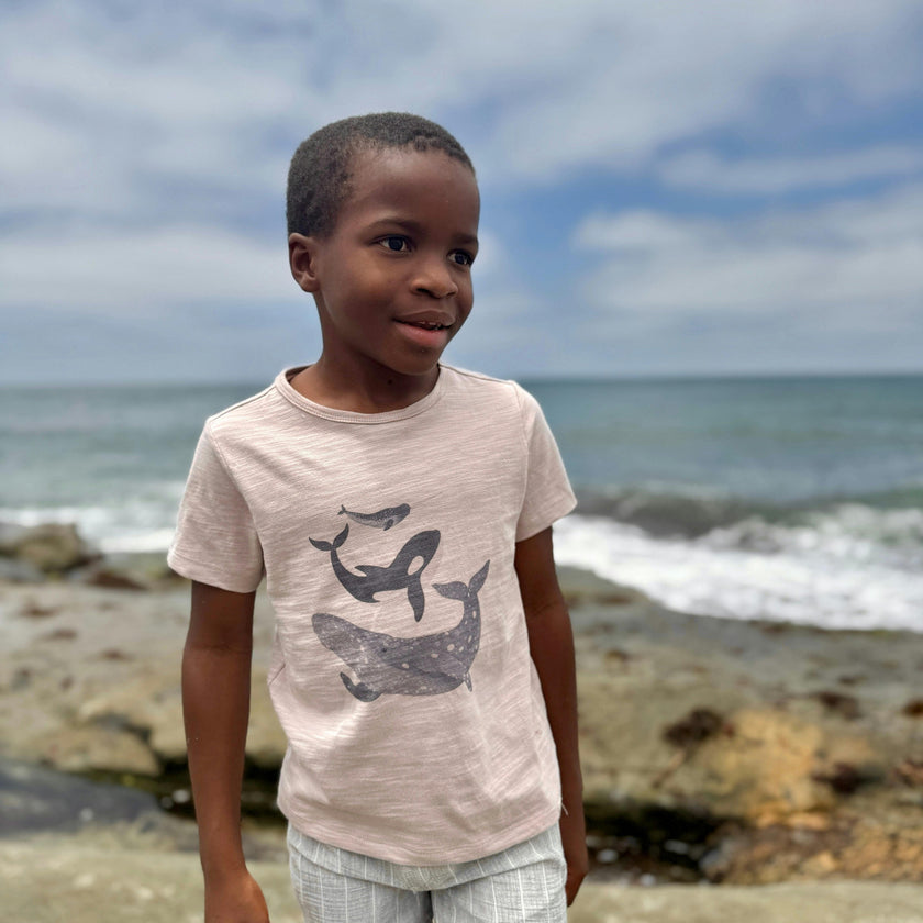 FALMOUTH  WHALES Printed Tee