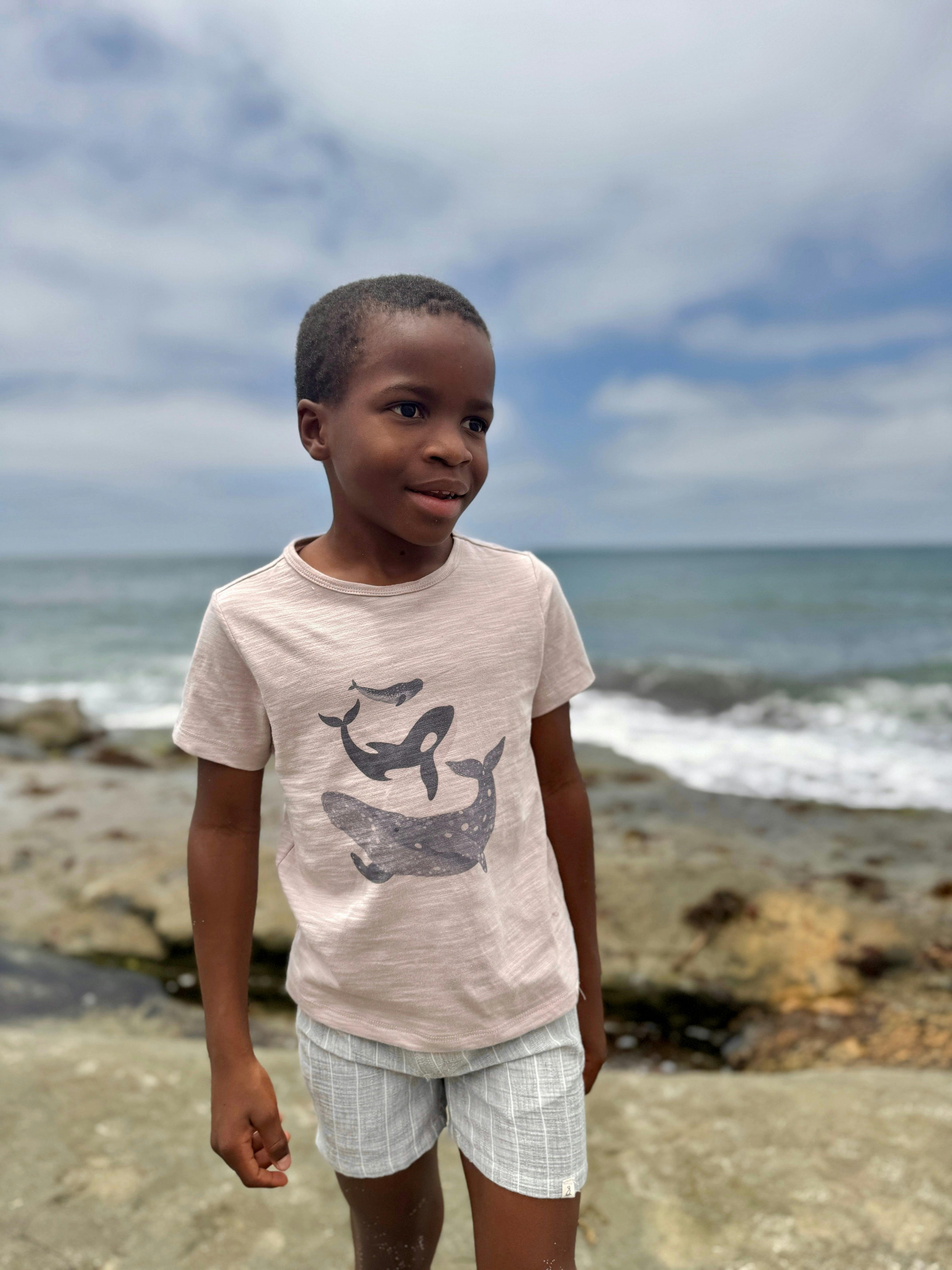 FALMOUTH  WHALES Printed Tee