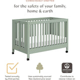 Maki Portable Folding Crib with Toddler Bed Conversion Kit