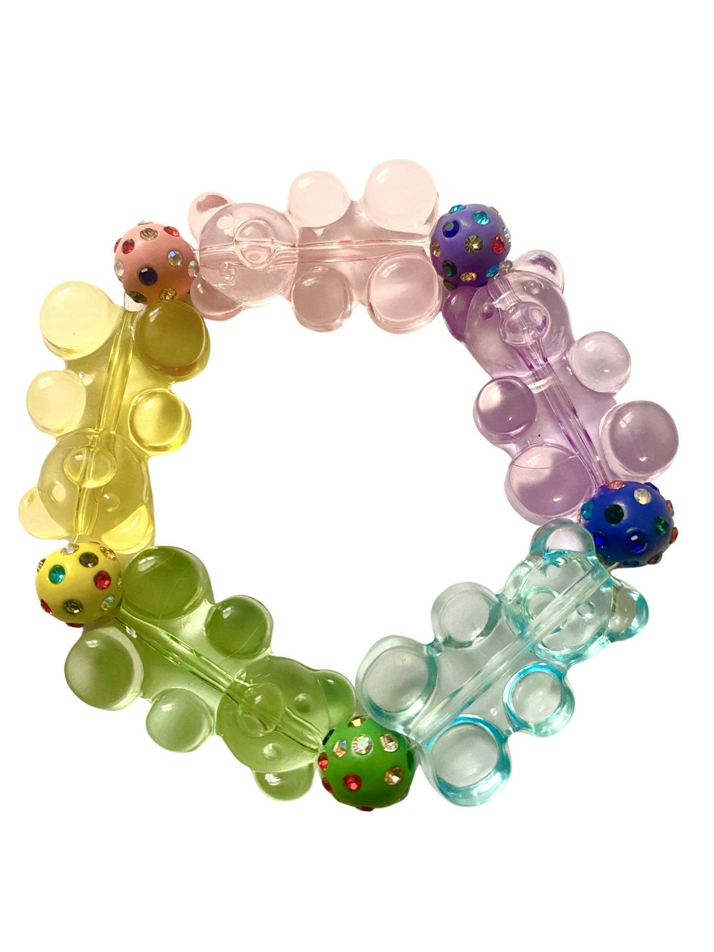 Pastel Jumbo Crystal Gummy Bracelet