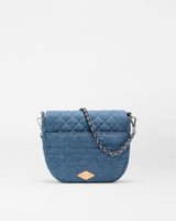 True Blue Denim Crosby Lock Saddle Crossbody