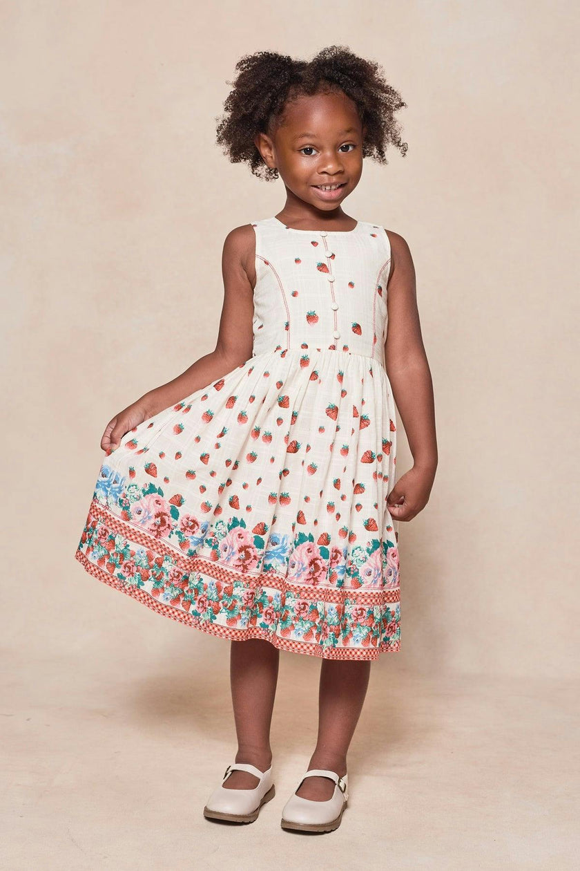 Mini Sadie Dress in Strawberry Vintage Tier