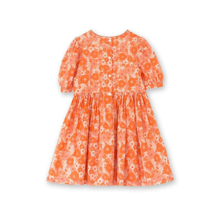 Girls Dress with Puff Sleeves