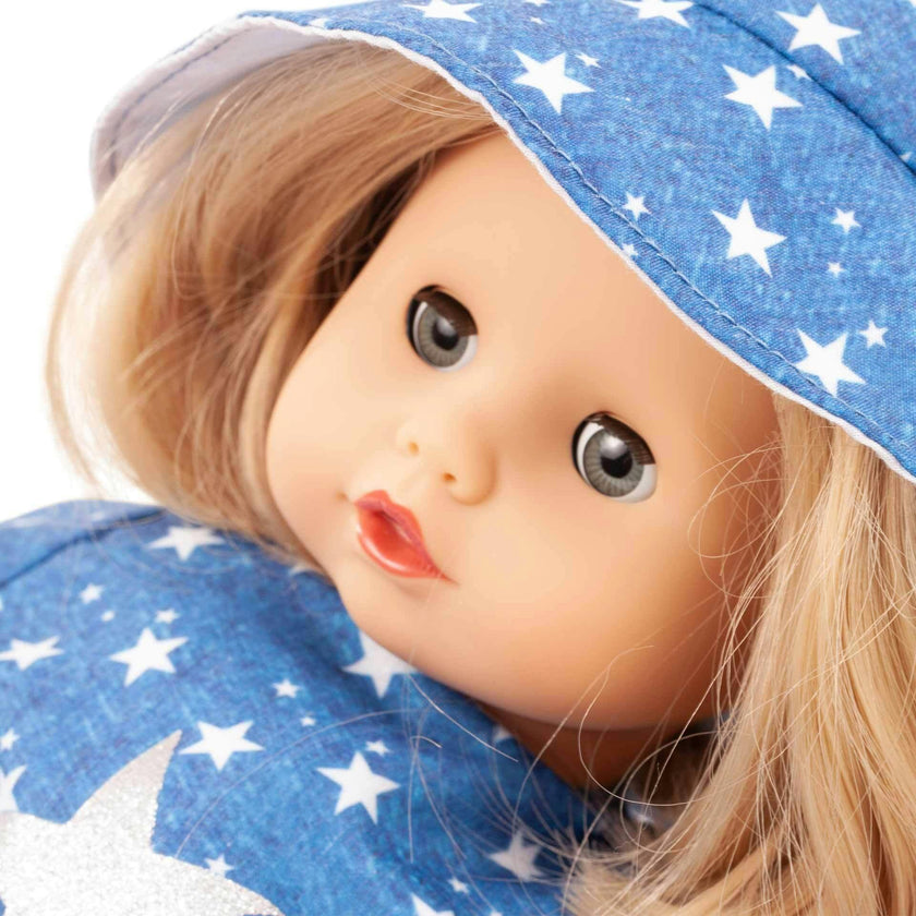 Muffin My Star 13" Baby Doll with Sleepy Brown Eyes and Chic Outfit Accessory