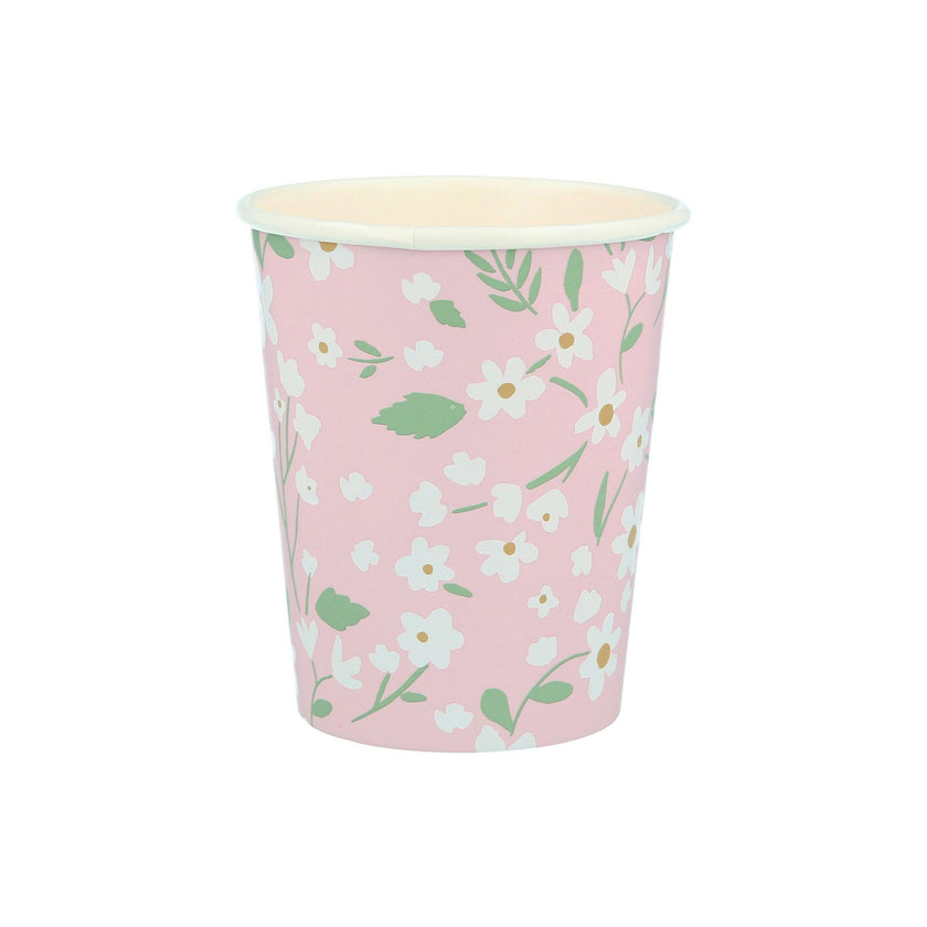 Set of 12 Ditsy Floral Cups