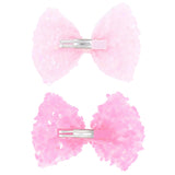 Sequin Bow Hairclip Set
