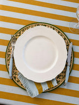 Lido Stripe Tablecloth in Sole