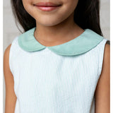 Organic Peter Pan Collar Seersucker Dress