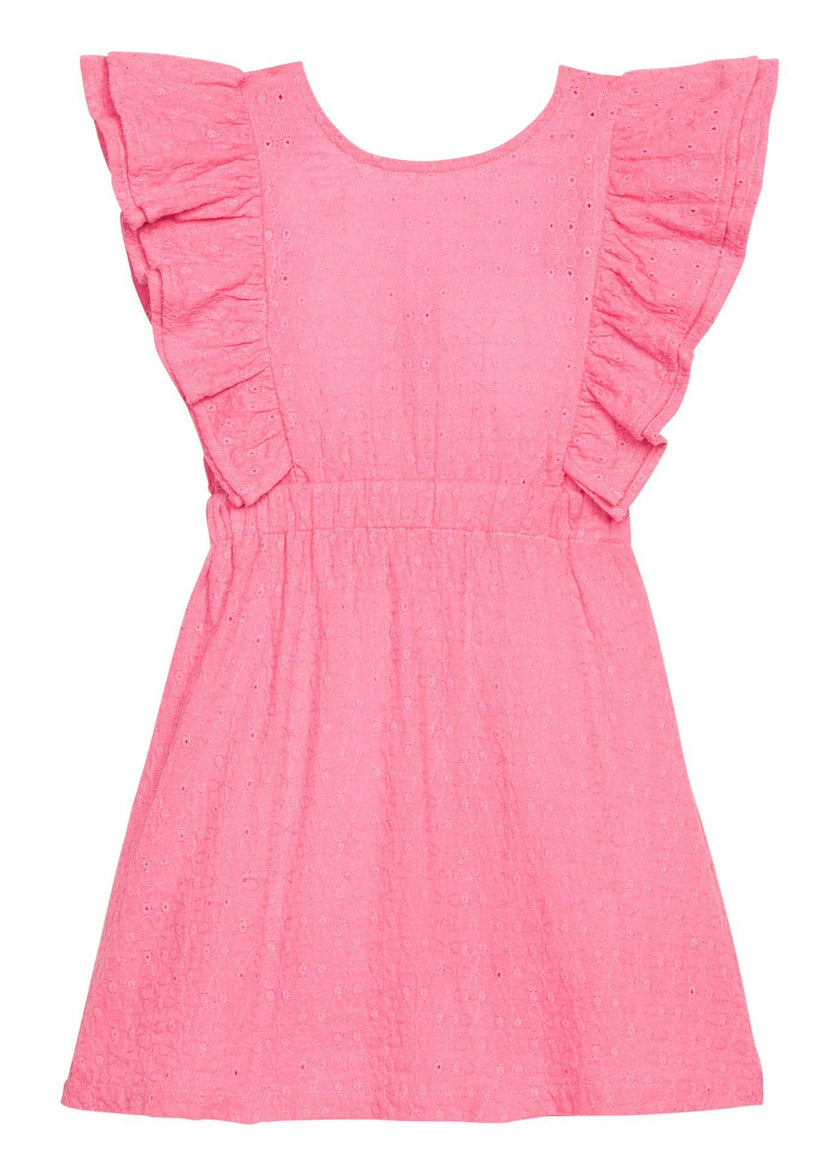 Sadie Dress - Taffy Pink Embroidery