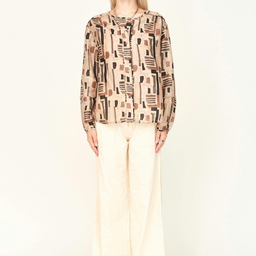 Dakota Blouse, Brown