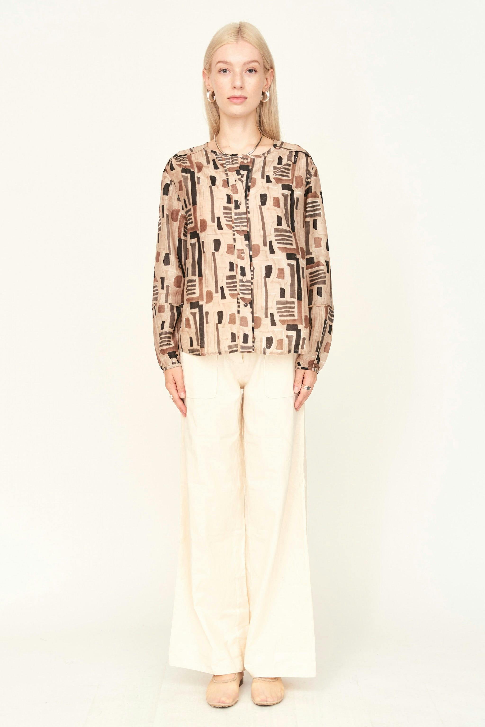 Dakota Blouse, Brown