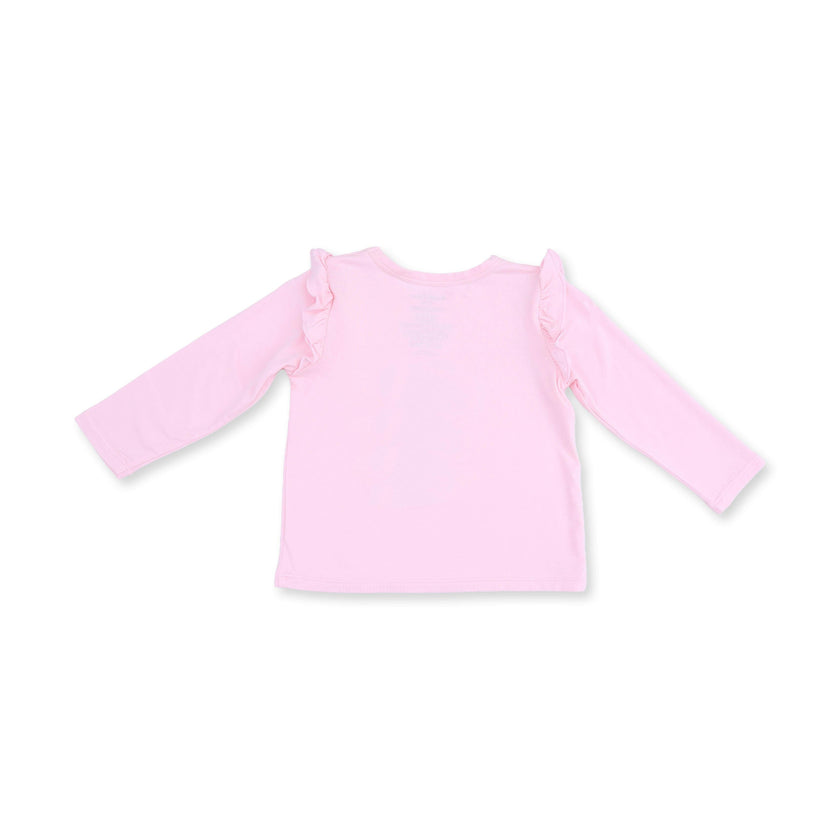 Football Bow Stripe - Long Sleeve Ruffle Tee and Baby Bells